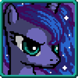 Size: 2000x2000 | Tagged: safe, artist:pix3m, artist:tuzzman, derpibooru import, edit, princess luna, alicorn, pony, pixel art, solo