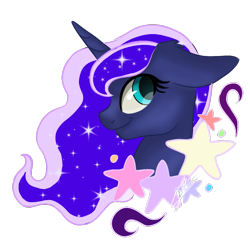 Size: 1181x1181 | Tagged: safe, artist:sweetkllrvane, derpibooru import, princess luna, alicorn, pony, female, mare, solo