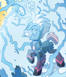 Size: 628x729 | Tagged: safe, artist:tonyfleecs, derpibooru import, idw, tempest shadow, nightmare knights, spoiler:comic, spoiler:comicnightmareknights03, maelstrom shade