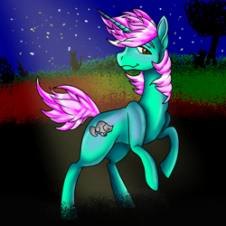 Size: 1024x1024 | Tagged: safe, artist:brainiac, oc, oc only, cat, pony, rabbit, unicorn, female, full body, mare, solo