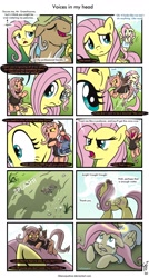 Size: 1024x1908 | Tagged: safe, artist:glancojusticar, fluttershy, mr. greenhooves, earth pony, pegasus, pony, putting your hoof down, comic, crying, devilshy, female, male, mare, scene interpretation, shoulder angel, shoulder devil, stallion