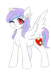 Size: 1000x1414 | Tagged: artist needed, safe, derpibooru import, edit, oc, oc only, pegasus, pony, 2019 community collab, derpibooru community collaboration, one eye closed, simple background, solo, traditional art, transparent background, wink