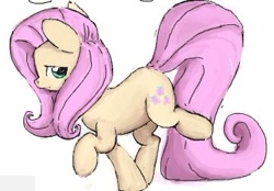 Size: 361x251 | Tagged: useless source url, safe, artist:yoditax, fluttershy, pegasus, pony, sketch, solo