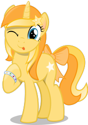 Size: 2019x2860 | Tagged: safe, artist:arifproject, derpibooru import, oc, oc only, oc:favourite, pony, 2019 community collab, bow, bracelet, derpibooru, derpibooru community collaboration, derpibooru ponified, jewelry, looking at you, meta, one eye closed, ponified, simple background, solo, tail bow, tongue out, transparent background, vector, wink