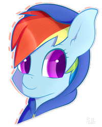 Size: 2000x2500 | Tagged: safe, artist:silshadnic, derpibooru import, rainbow dash, pegasus, pony, bust, clothes, cute, hoodie, portrait, simple background, solo, transparent background