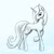 Size: 4000x4000 | Tagged: safe, artist:tunrae, derpibooru import, fleur-de-lis, pony, commission, looking at you, snow, solo