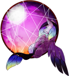 Size: 1024x1024 | Tagged: safe, artist:erroremma, derpibooru import, oc, oc:moonaria, pegasus, pony, dreamcatcher, male