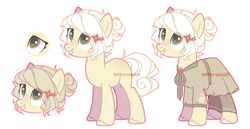 Size: 1024x530 | Tagged: safe, artist:biitt, derpibooru import, oc, earth pony, pony, clothes, dress, female, mare, simple background, solo, transparent background