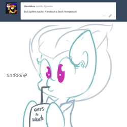 Size: 720x720 | Tagged: safe, artist:tjpones, fleetfoot, pony, cute, diafleetes, drink, food, juice, juice box, sipping, solo, tumblr