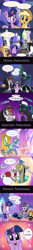 Size: 1927x14393 | Tagged: safe, artist:doublewbrothers, adagio dazzle, applejack, aria blaze, discord, fido, flam, flim, gilda, king sombra, lord tirek, nightmare moon, queen chrysalis, rover, smarty pants, sonata dusk, spot, starlight glimmer, trixie, twilight sparkle, twilight sparkle (alicorn), alicorn, changeling, changeling queen, diamond dog, earth pony, griffon, pony, castle sweet castle, the cutie map, a better ending for chrysalis, a better ending for tirek, antagonist, bucket, butler, camera, clothes, comedy, comic, costume, crying, cute, cutealis, female, is this supposed to be humorous, janitor, maid, mare, meme, mop, pancakes, plunger, plushie, season 5 comic marathon, security camera, servant, tears of joy, tirebetes, toilet, toilet plunger, tyrant sparkle, video camera