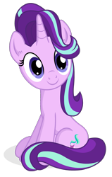 Size: 903x1417 | Tagged: safe, artist:negasun, starlight glimmer, pony, unicorn, the crystalling, c:, cute, female, glimmerbetes, mare, simple background, sitting, smiling, solo, transparent background, vector