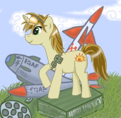 Size: 1938x1889 | Tagged: safe, artist:starhoof, oc, oc only, oc:high impact, missile