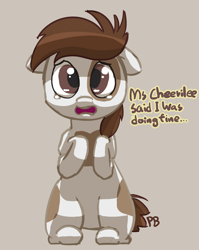 Size: 1280x1605 | Tagged: safe, artist:pabbley, pipsqueak, 30 minute art challenge, crying, floppy ears, solo