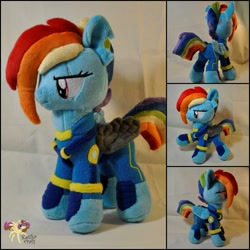 Size: 1027x1027 | Tagged: safe, artist:ketika, rainbow dash, the cutie re-mark, alternate timeline, apocalypse dash, crystal war timeline, irl, photo, plushie, scar, solo