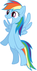 Size: 3500x6720 | Tagged: safe, artist:stabzor, rainbow dash, pegasus, pony, hurricane fluttershy, .psd available, cute, dashabetes, female, flying, happy, simple background, smiling, solo, spread wings, transparent background, vector, wings