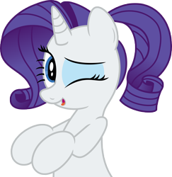 Size: 7000x7202 | Tagged: safe, artist:an-tonio, artist:luckreza8, color edit, edit, rarity, pony, unicorn, absurd resolution, colored, simple background, solo, transparent background, wink