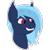 Size: 750x750 | Tagged: safe, artist:yannerino, derpibooru import, oc, oc:midnight harmony, bat pony, pony, bat pony oc, bust, fangs, portrait, smug