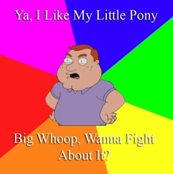 Size: 798x800 | Tagged: safe, human, big whoop, family guy, meme, mspaintponies, solo