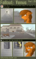 Size: 2000x3291 | Tagged: safe, artist:marsminer, oc, oc only, oc:venus spring, dog, comic, fallout, fallout venus, raider