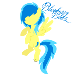 Size: 3249x3436 | Tagged: safe, artist:shani-art, oc, oc only, oc:blueberry blitz, pegasus, pony, cutie mark, female, hooves, lineless, mare, minimalist, simple background, solo, spread wings, transparent background, wings