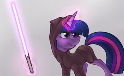 Size: 3683x2250 | Tagged: safe, artist:marsminer, twilight sparkle, jedi, may 4th, solo, star wars