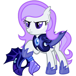 Size: 7000x7000 | Tagged: safe, artist:besttubahorse, oc, oc only, oc:orchid, bat pony, pony, absurd resolution, alternate timeline, angry, armor, commission, fangs, female, guardsmare, helmet, mare, night guard, nightmare takeover timeline, royal guard, simple background, solo, transparent background