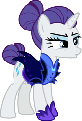 Size: 1571x2305 | Tagged: safe, artist:cloudyskie, rarity, pony, unicorn, the cutie re-mark, .ai available, alternate timeline, night maid rarity, nightmare takeover timeline, simple background, solo, transparent background, vector