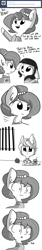 Size: 693x4158 | Tagged: safe, artist:tjpones, oc, oc only, oc:brownie bun, oc:bruno, oc:prisoner cuteface, horse wife, :, absurd resolution, apple, ask, c:, clothes, comic, crayon, crayons, cute, cute pony prison, dialogue, eye contact, floppy ears, fluffy, food, frown, juice, juice box, looking at each other, monochrome, ocbetes, open mouth, prison, prison outfit, prisoner, smiling, tjpones is trying to murder us, tumblr, wide eyes