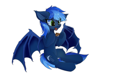 Size: 2000x1250 | Tagged: safe, artist:lunar froxy, derpibooru import, oc, oc only, bat pony, moth, pony, bat pony oc, eye clipping through hair, female, mare, raffle prize, simple background, solo, transparent background