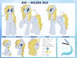 Size: 3350x2500 | Tagged: safe, artist:evomanaphy, oc, oc only, oc:evo, earth pony, pony, blushing, butt freckles, cute, foal, freckles, reference sheet, rule 63, smiling, text