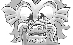 Size: 1280x801 | Tagged: safe, artist:pabbley, pinkie pie, steven magnet, earth pony, pony, 30 minute art challenge, lying on top of someone, monochrome