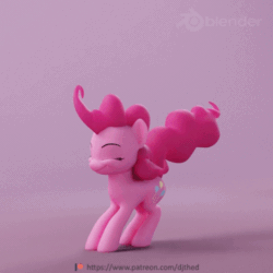 Size: 540x540 | Tagged: safe, artist:therealdjthed, pinkie pie, earth pony, pony, 3d, 3d model, animated, blender, bouncing, cute, cycles, cycles render, diapinkes, eyes closed, female, gif, goes with every song, happy, hnnng, hopping, jumping, mare, model:djthed, open mouth, patreon, patreon logo, perfect loop, pink background, ponk, prancing, pronking, shadow, simple background, smiling, smooth as butter, solo, sweet dreams fuel, weapons-grade cute