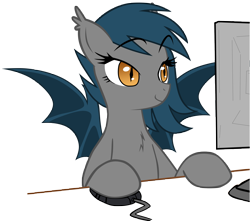 Size: 5333x4707 | Tagged: safe, artist:reiduran, artist:zee66, oc, oc only, oc:speck, bat pony, pony, absurd resolution, simple background, solo, transparent background, vector