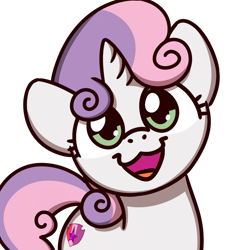 Size: 1000x1000 | Tagged: safe, artist:sugar morning, derpibooru import, sweetie belle, pony, unicorn, cute, cutie mark, diasweetes, female, filly, looking at you, simple background, smiling, solo, sugar morning's smiling ponies, the cmc's cutie marks, transparent background