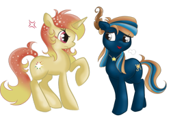 Size: 900x643 | Tagged: safe, artist:allocen, oc, oc only, oc:firework flash, oc:vanilla twilight