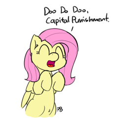 Size: 1280x1238 | Tagged: safe, artist:pabbley, fluttershy, pegasus, pony, dialogue, eyes closed, open mouth, solo, wat, whose line is it anyway