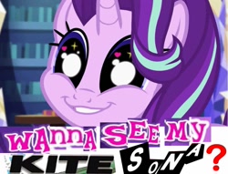 Size: 957x732 | Tagged: safe, edit, edited screencap, screencap, starlight glimmer, pony, unicorn, equestria girls, mirror magic, spoiler:eqg specials, caption, expand dong, exploitable meme, glimmie, heart eyes, image macro, meme, solo, that pony sure does love kites, wingding eyes