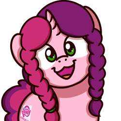 Size: 1000x1000 | Tagged: safe, artist:sugar morning, derpibooru import, oc, oc:marker pony, pony, unicorn, 4chan, cutie mark, female, looking at you, simple background, smiling, solo, sugar morning's smiling ponies, transparent background