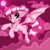 Size: 2500x2500 | Tagged: safe, artist:rurihal, derpibooru import, pinkie pie, bat pony, pony, bat ponified, flying, grin, looking at you, pinkiebat, race swap, smiling, solo