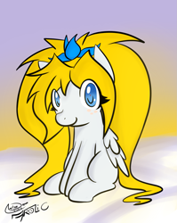 Size: 1181x1485 | Tagged: safe, artist:wishdream, oc, oc only, oc:frolic, pegasus, pony, solo