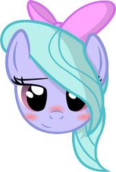 Size: 3500x5192 | Tagged: safe, artist:artpwny, flitter, absurd resolution, bedroom eyes, blushing, close-up, cute, head, looking at you, simple background, smiling, solo, transparent background, vector