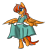 Size: 1640x1800 | Tagged: safe, artist:spheedc, derpibooru import, oc, oc only, oc:cold front, pegasus, semi-anthro, bipedal, clothes, crossdressing, digital art, dress, male, simple background, solo, transparent background