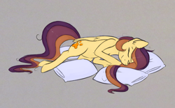 Size: 2025x1257 | Tagged: safe, artist:marsminer, oc, oc only, oc:lessi, sleeping