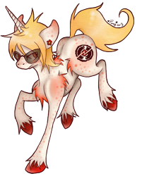 Size: 392x488 | Tagged: safe, artist:pony-untastic, derpibooru import, pony, dave strider, homestuck, ponified