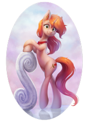 Size: 1024x1407 | Tagged: safe, artist:orchidpony, oc, oc only, oc:debra rose, pony, unicorn, bipedal, commission, female, looking at you, mare, smiling, solo, ych result