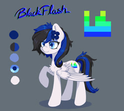 Size: 900x805 | Tagged: safe, artist:orchidpony, oc, oc:black flash, pegasus, pony, reference sheet, solo