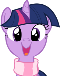 Size: 600x761 | Tagged: safe, artist:incognito-i, twilight sparkle, clothes, cute, faic, female, mare, scarf, simple background, solo, transparent background, twiabetes, vector