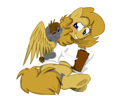 Size: 512x384 | Tagged: safe, artist:purplepassion3, oc, oc only, oc:professoranna, oc:zeus, pony, baby, baby pony, female, foal, mare, mother, underhoof, young