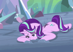 Size: 672x486 | Tagged: safe, screencap, cozy glow, princess celestia, queen chrysalis, starlight glimmer, alicorn, changeling, changeling queen, pony, unicorn, the ending of the end, alicornified, animated, burned, cozycorn, cutie mark, defeated, ethereal mane, female, filly, flowing mane, flying, foal, folded wings, former queen chrysalis, glowing horn, hoof shoes, horn, injured, landing, mare, momlestia, momlestia fuel, plot, protecting, race swap, smoke, ultimate chrysalis, wings