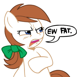 Size: 945x945 | Tagged: safe, oc, oc only, oc:troll-raipony, ew gay, lol ur fat, solo